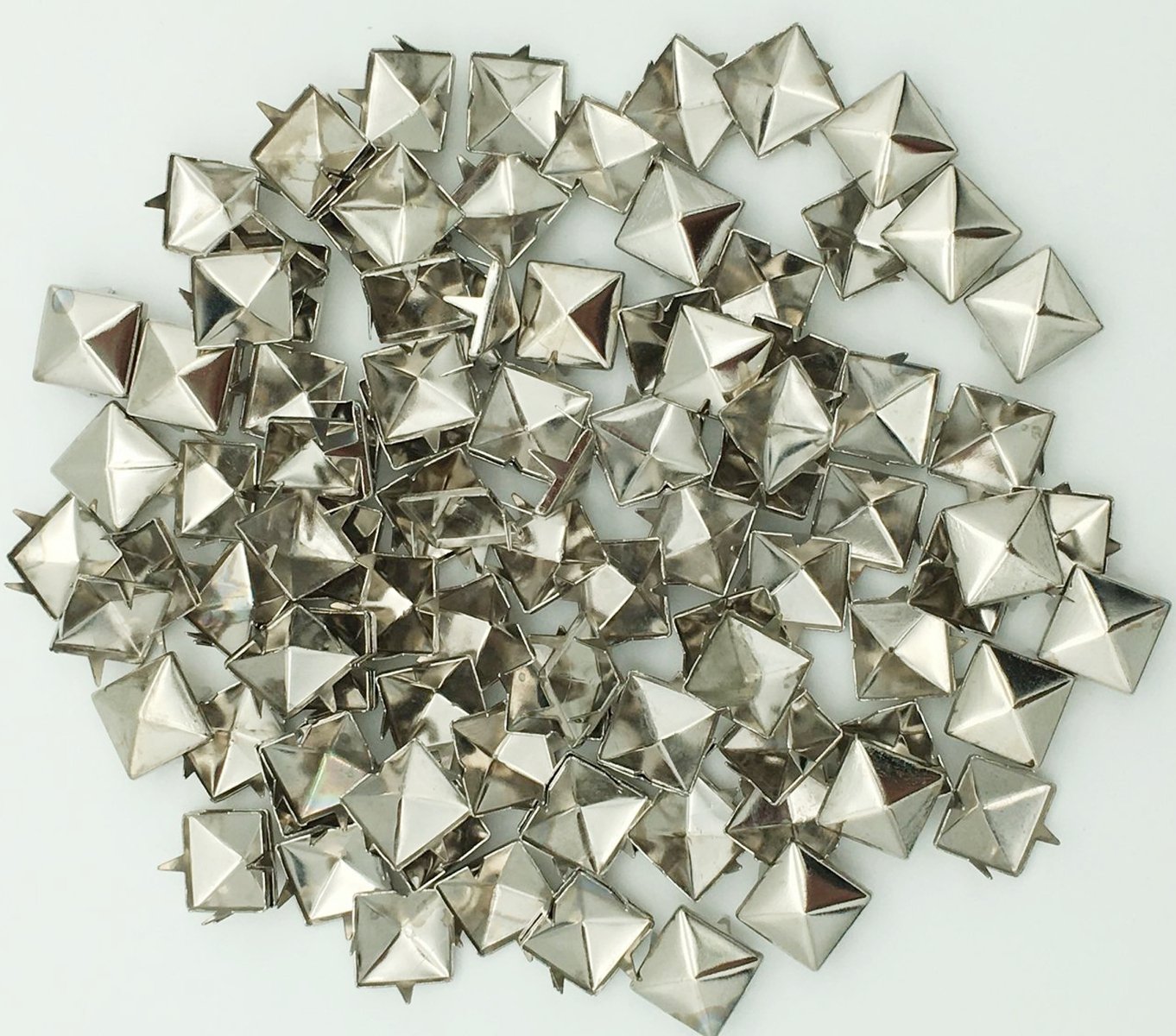 Amazon.com: 100pcs 10mm Square DIY Leathercraft Metal Punk